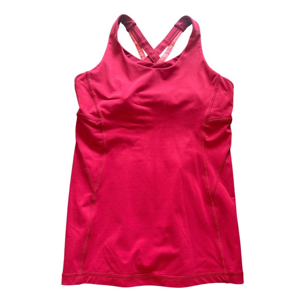 Lululemon Shelf‑Lined Athletic Tank – Size 8 (15” P2P)